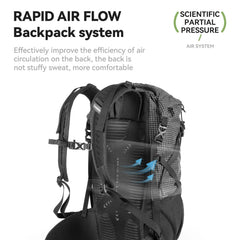 Large-capacity Hiking Backpack, Outdoor Lightweight & Waterproof Daypack, 30-35L