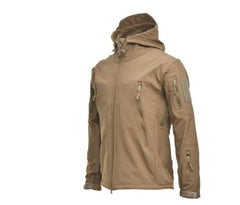 Men Camouflage Waterproof Winter Tactical Hooded Windbreaker Jacket