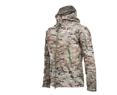Men Camouflage Waterproof Winter Tactical Hooded Windbreaker Jacket