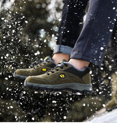 Winter Couple Outdoor Hiking Shoes Warm Non Slip Sneakers