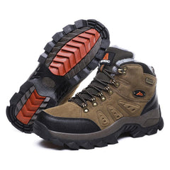Men's Winter Warm Snow Hiking Boots Non Slip Outdoor Shoes