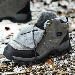 Men's Winter Warm Snow Hiking Boots Non Slip Outdoor Shoes