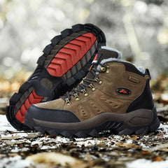 Men's Winter Warm Snow Hiking Boots Non Slip Outdoor Shoes
