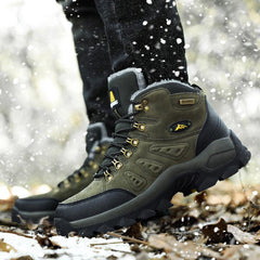 Men's Winter Warm Snow Hiking Boots Non Slip Outdoor Shoes